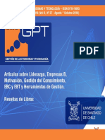 Artículos Sobre Liderazgo, Empresas B, Motivación, Gestión Del Conocimiento, EBC y EBT y Herramientas de Gestión. Reseñas de Libros