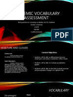 Academic Vocabulary Assessment