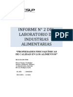 Industrias Alimentarias Informe