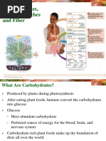 Carbohydrates, Sugars, Starches and Fiber: © 2010 Pearson Education, Inc