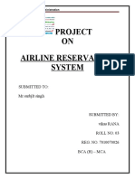 Project Airline Reservation System