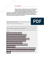 Agile Software Process Models