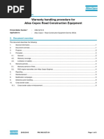 Atlas Copco Warranty Booklet