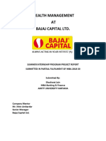 Wealth Management AT Bajaj Capital LTD