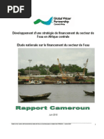 Etude Nationale Sur Le Financement Du Secteur de Leau Au Cameroun