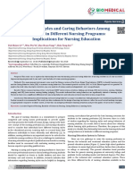 Learning Styles and Caring Behaviors Among Students in Different Nursing Programs: Implications For Nursing Education