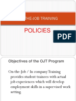 OJT Policies