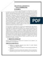 Practica 6 VARIACIÓN DE LA RESISTENCIA CON LA TEMPERATURA