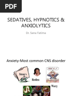 Sedatives, Hypnotics & Anxiolytics