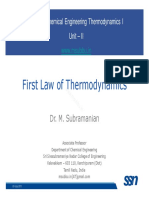 Thermo I Lecture 02 FirstLaw PDF