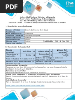 Guía de Actividades y Rubrica de Evaluación - Paso 1 - Línea de Tiempo Evolución Histórica de La Bioética