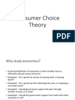 Consumer Choice Theory