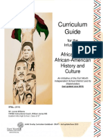 African and African American Curriculum Guidebook DRAFT