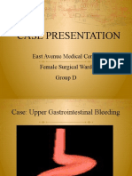 Case Presentation: East Avenue Medical Center Female Surgical Ward Group D