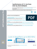 Removal Performance of Ion From Groundwater by Electrodialysis