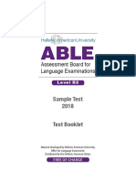 Able B2 - Sample Test - 2019 PDF