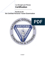 NCSF Personal Trainer Exam Candidate Handbook