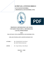 Re Ing - Civil David - Colqui Robin - Ruiz Costos - Unitarios.metodologia - Last.planner Datos T046 70055250T PDF