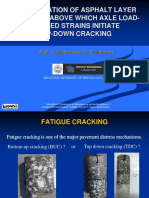 Determination of Asphalt Layer Thickness Above Which Axle Load-Induced Strains Initiate Top-Down Cracking