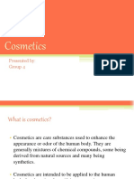 Cosmetics: Presented By: Group 4