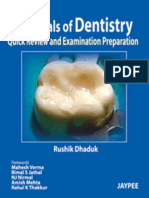 Essentials of Dentistry Quik Review and Examination Preparation PDF