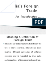 1 India Foreign Trade Feautres