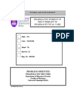 Pharmacist Workup of Drug Therapy in Pharmaceutical Care: Problem Oriented Pharmacist Record