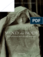 Frederique de Vignemont - Mind The Body - An Exploration of Bodily Self-Awareness-Oxford University Press (2018)