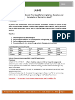 Generating Discrete Time Signal, Performing Various Operations and Convolution of Discrete Time Signals