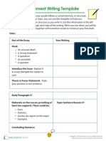 Argument Writing Template