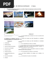 Tipos de Energia. Sexto Basico