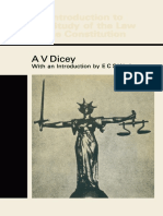 A. v. Dicey K.C., Hon. D.C.L. (Auth.) - Introduction To The Study of The Law of The Constitution-Palgrave Macmillan UK (1979)