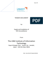 VRV/VRF System Tender Document