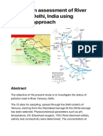 Dataset On Assessment of River Yamuna, Delhi, India Using Indexing Approach