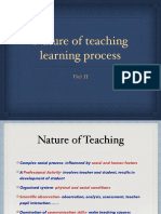 Nature of Teaching Learning Process