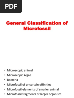 General Classification of Microfossils