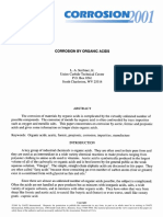 Corrosion by Organic Acids