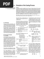 Simulation of The Coating Process: Josef Dembický