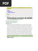 Como Construir El Horno A Leña Paso A Paso