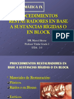 2.procedimientos Restauradores en Base A Materiales Rigidos o en Block - Dr. Marcel Skuras