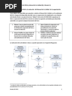 Ciclo PHVA y Manual de La Calidad (Ej. Cláusula 5)