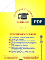 Telephone Courtesy Guidelines