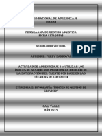 Evidencia 2 Infografía Índices de Gestión de Servicio J PDF