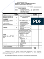 Individual Evaluation Sheet - Teaching & Related Teaching Group