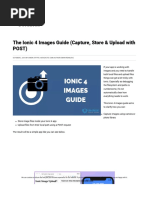 The Ionic 4 Images Guide (Capture, Store & Upload With POST) - Devdactic