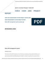 Dairy Management System Project Report PDF