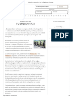 Definición de Instrucción - Qué Es, Significado y Concepto