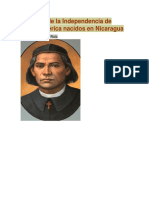 Próceres de La Independencia de Centroamérica Nacidos en Nicaragua