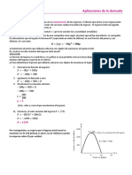 Aplicaciones de La Derivada PDF