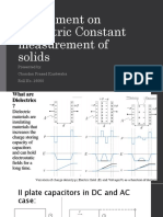 Experiment On Dielectric Constant Measurement of Solidssemicomp